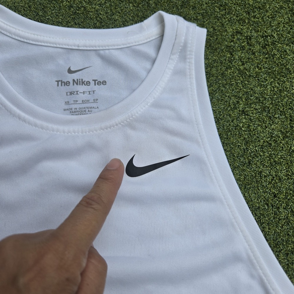 Nike Dri Fit Tank Top Men's Xs White Sleeveless - Picture 8 of 10
